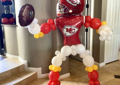 Football balloon decor